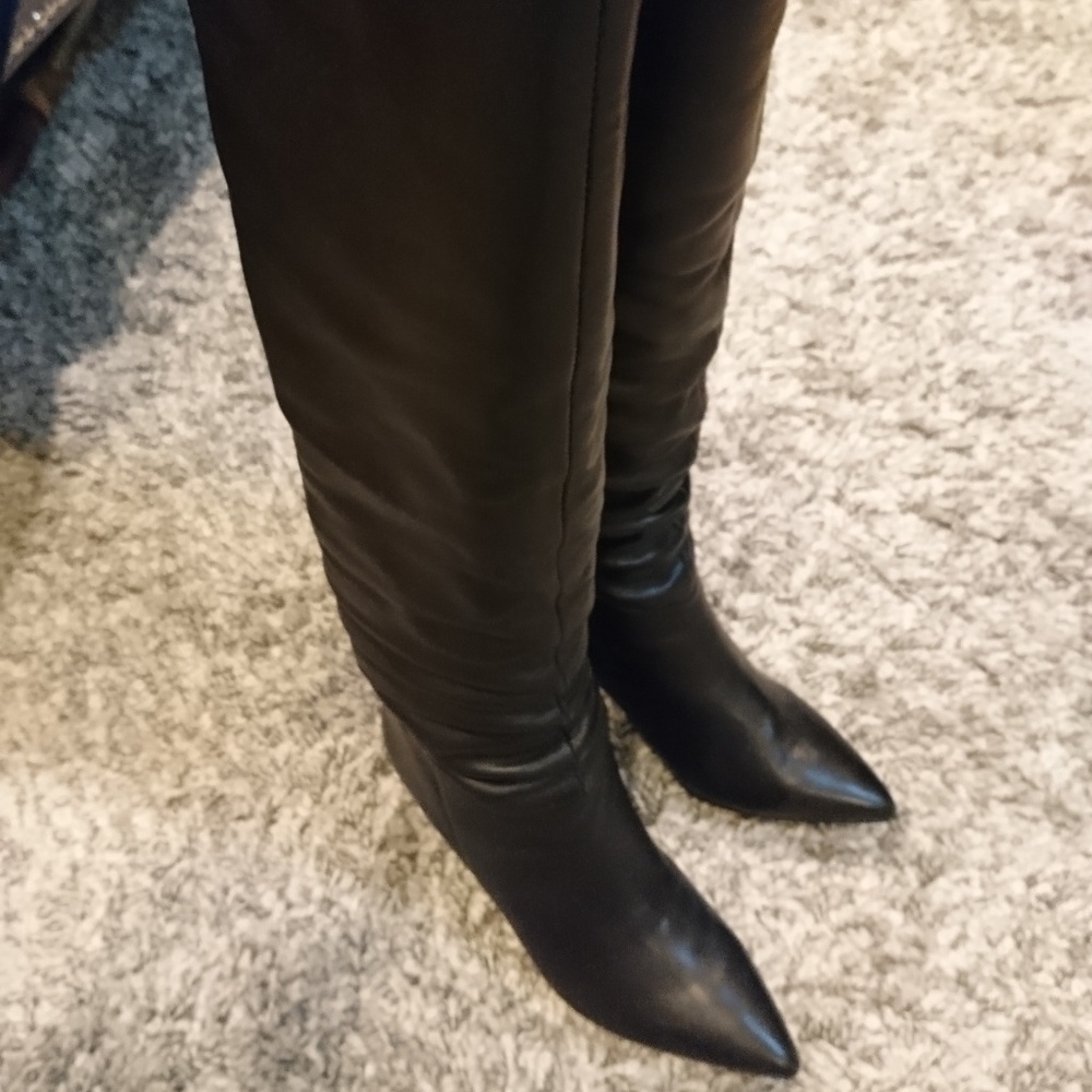 Otk Black napa leather boots